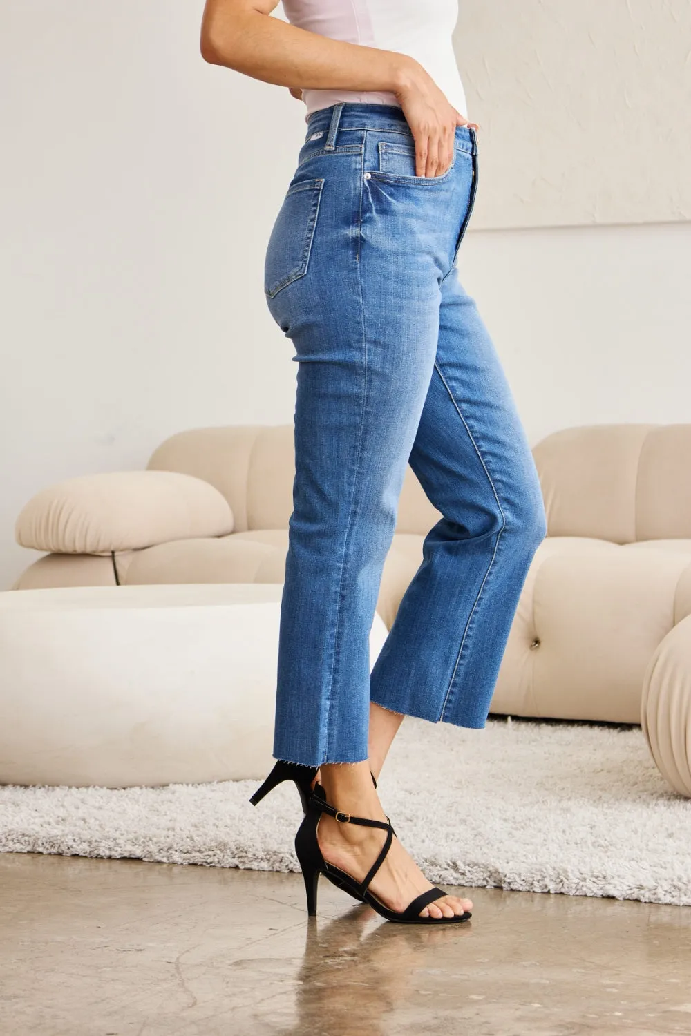 Full Size High Waist Tummy Control Jeans