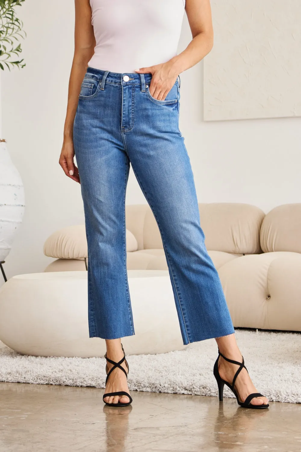 Full Size High Waist Tummy Control Jeans