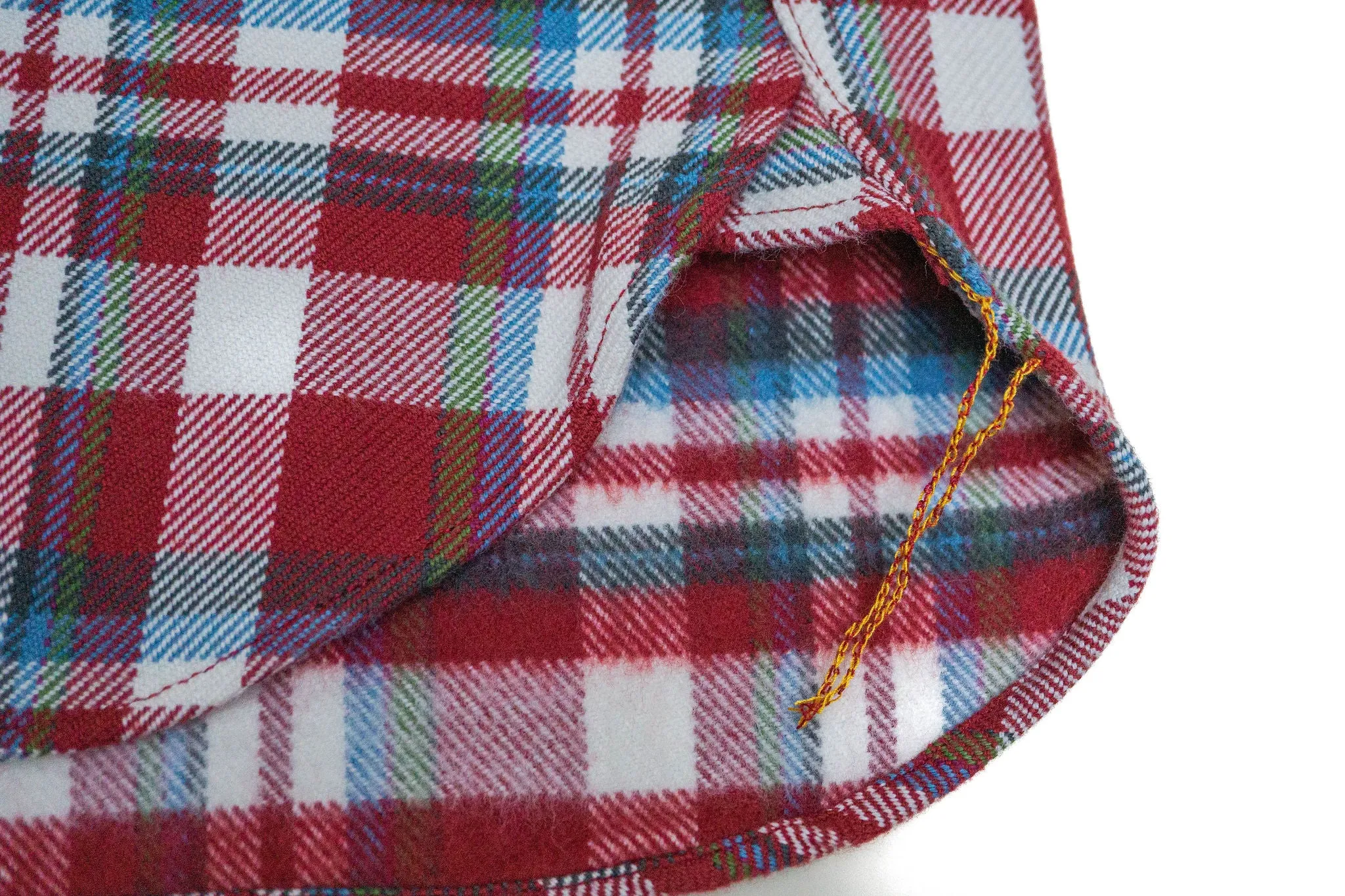 Iron Heart IHSH-371-RED Flannel Check Work Shirt - Red