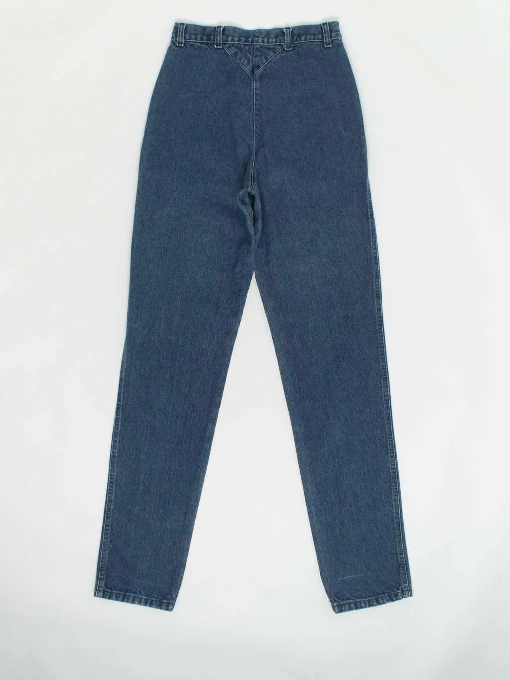 Vintage High Rise Jeans Rivet Detail Zig Zag Pockets 29 X 36