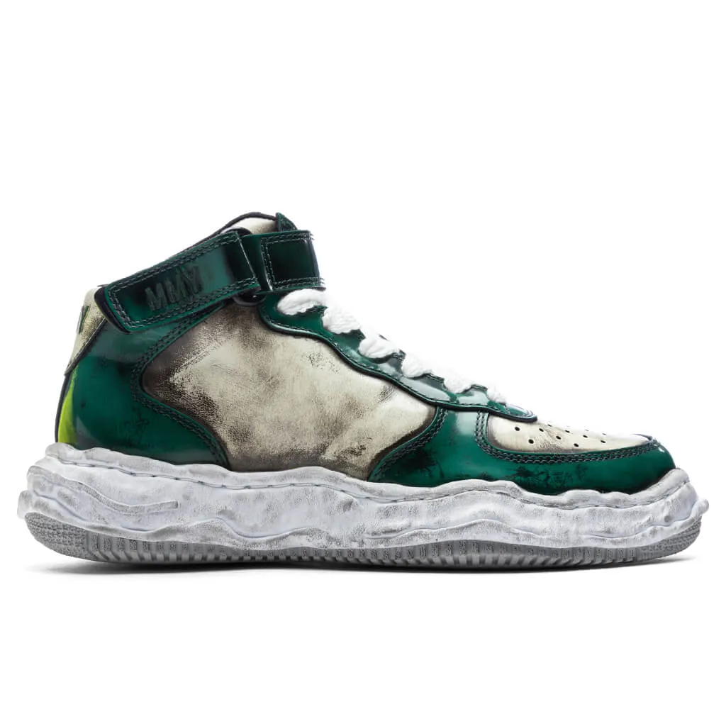 Green Brushed Patent Leather High Wayne