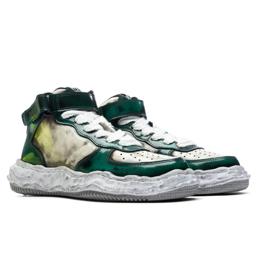 Green Brushed Patent Leather High Wayne