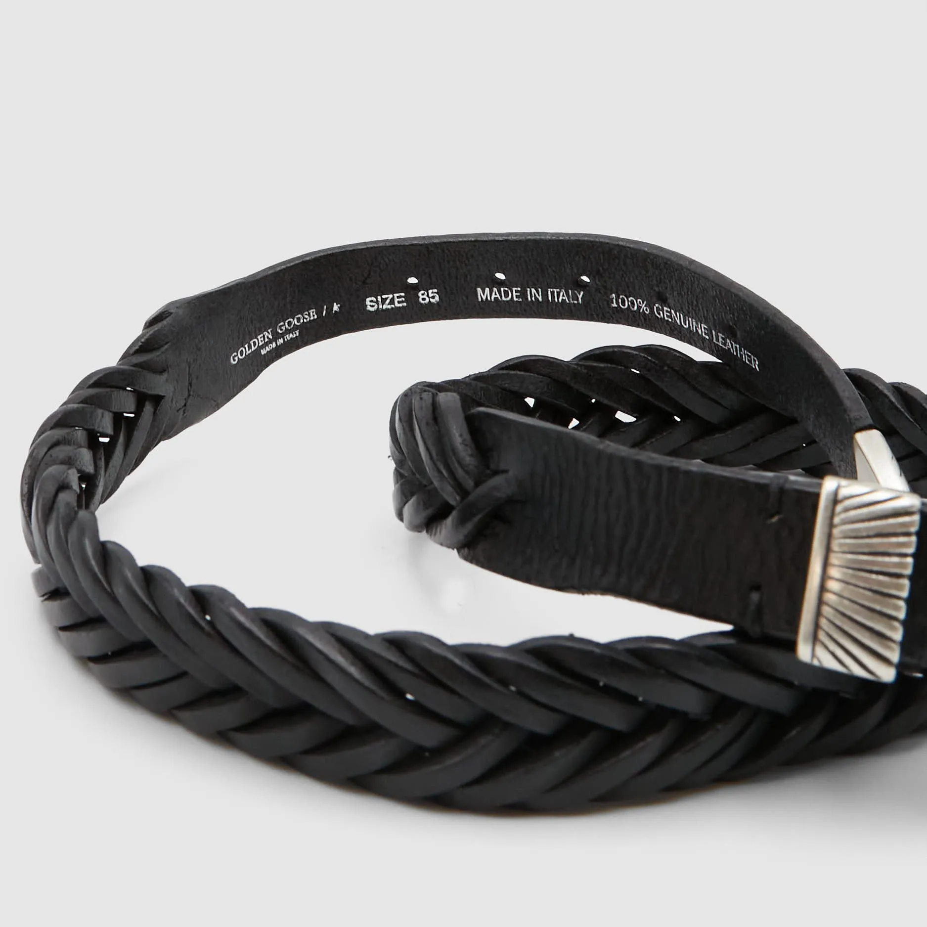 Western Style Braided Leather Belt