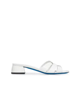 White Patent Leather Sandals