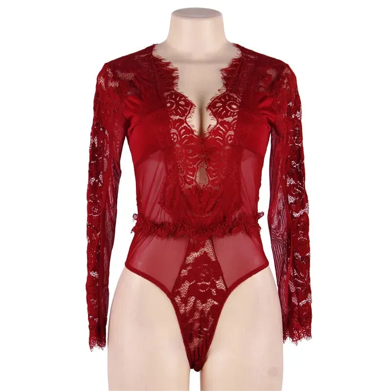 Dee Wine Red Bodysuit