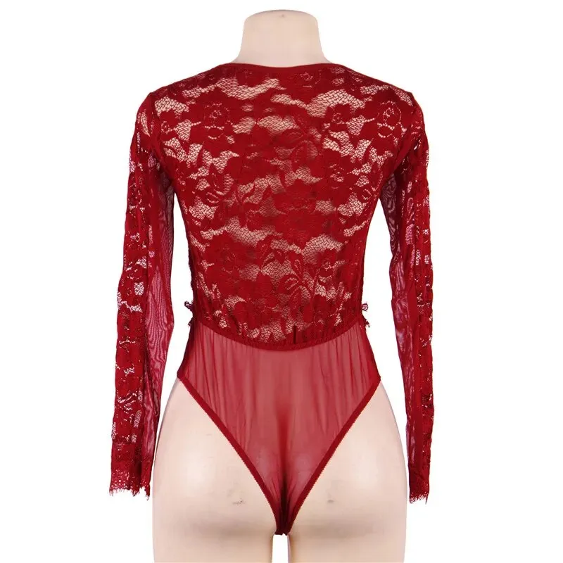 Dee Wine Red Bodysuit