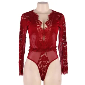 Dee Wine Red Bodysuit