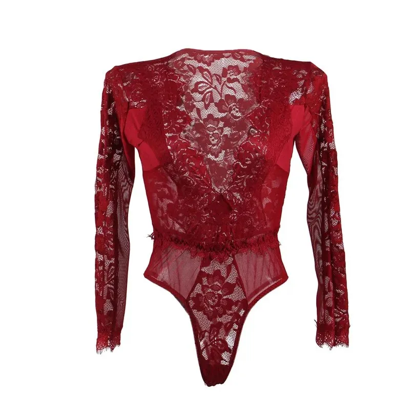 Dee Wine Red Bodysuit