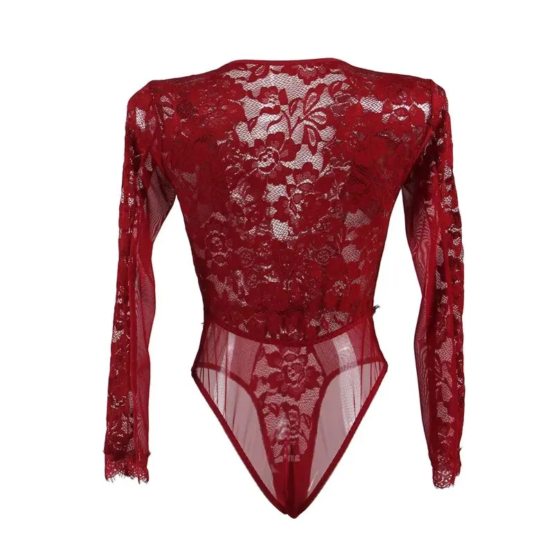 Dee Wine Red Bodysuit