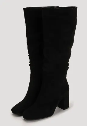 Trendy Black High Heel Boots for Women