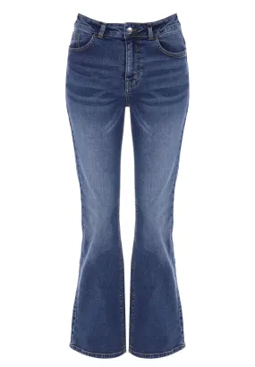 Women's Blue Slim Bootcut Jeans