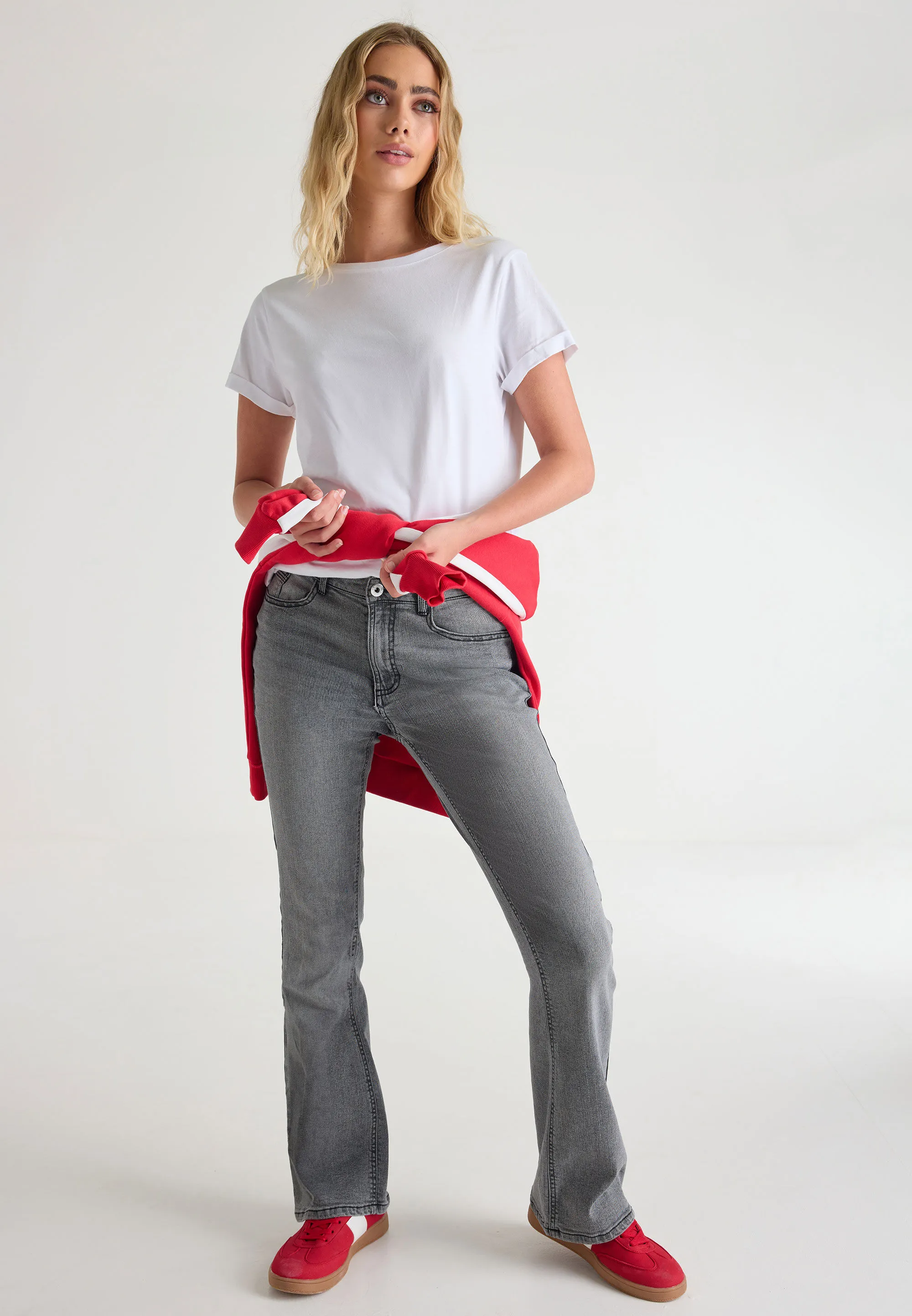 Women's Grey Alexa Bootcut Jeans