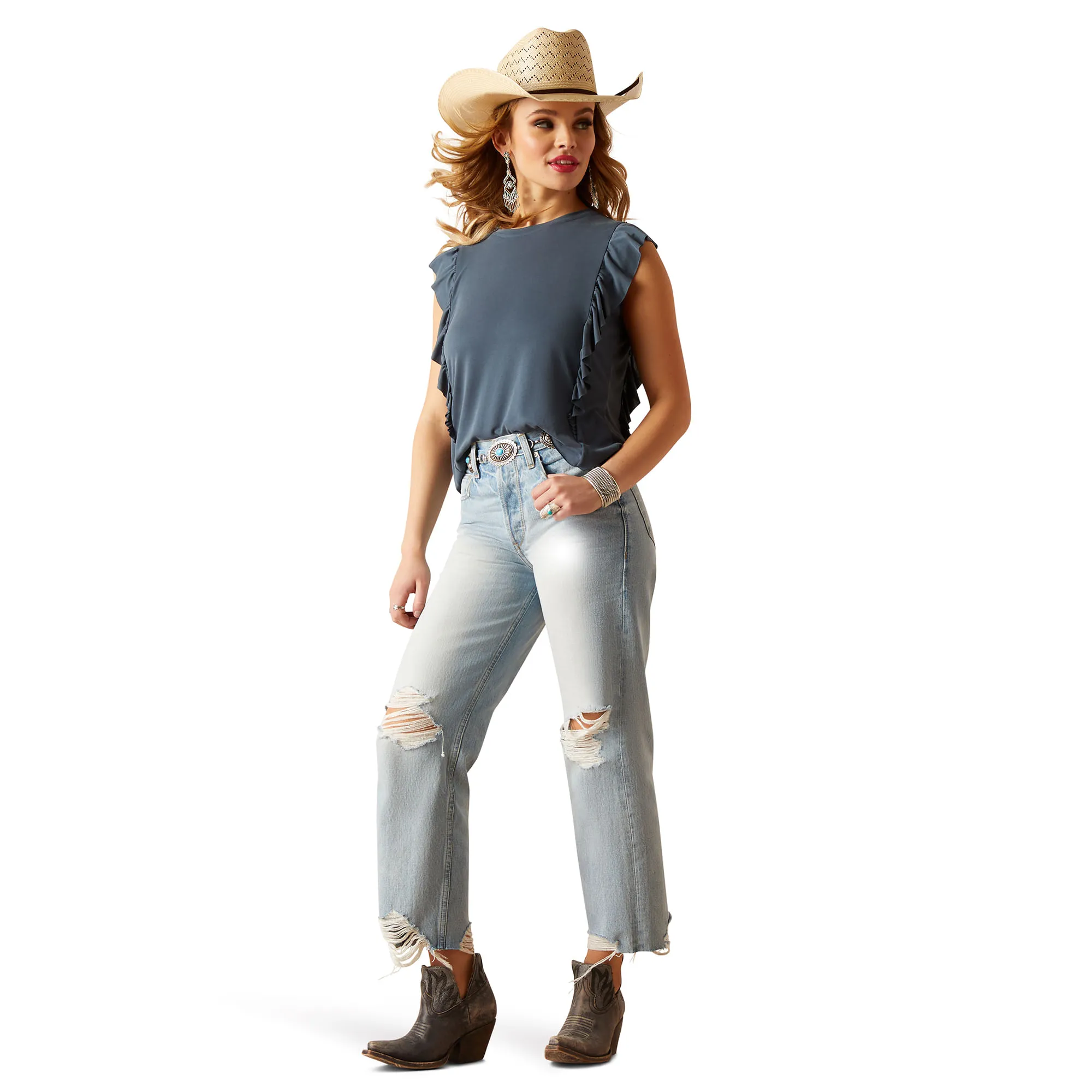 Ultra High Rise Tomboy Mykonos Jeans