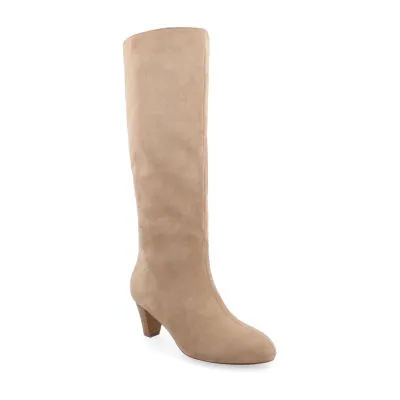 Women's Journee Collection Jovey Stacked Heel Dress Boots