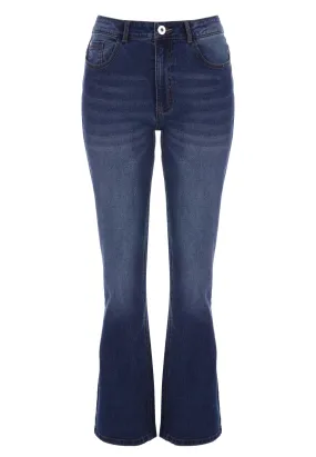 Women's Mid Blue Alexa Bootcut Jeans