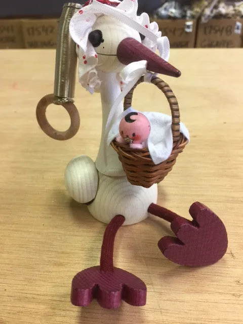 Stork Baby Wooden Jumpie