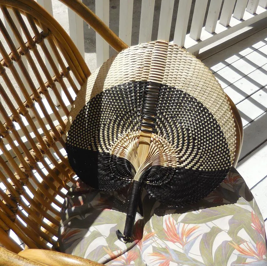 Shiva Balinese Woven Fan