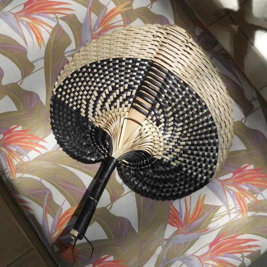 Shiva Balinese Woven Fan