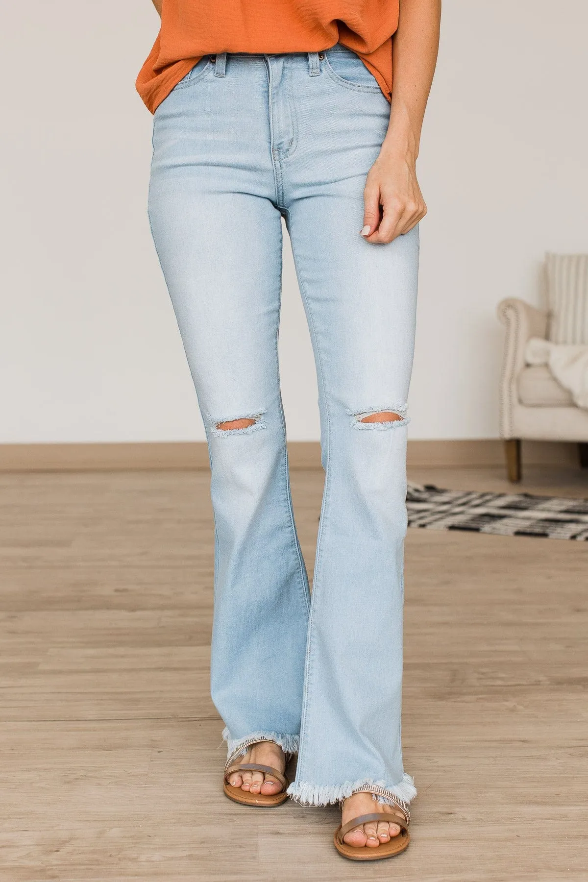 Marina Wash High-Rise Flare Jeans