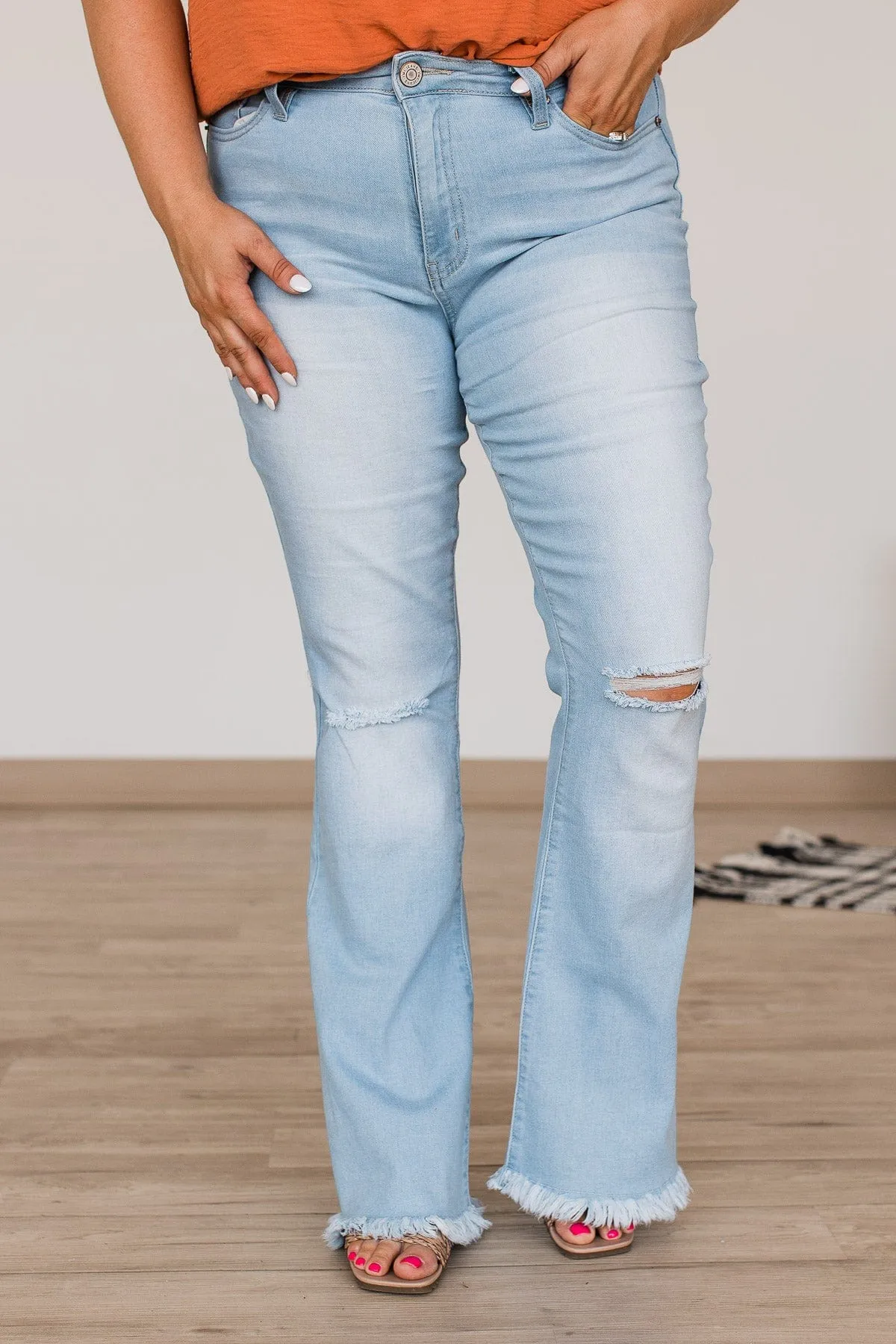 Marina Wash High-Rise Flare Jeans